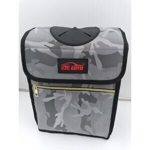 CZC AUTO Car Trash Can/Bin Leakproof Car Garbage Bin with Lid and Storage...